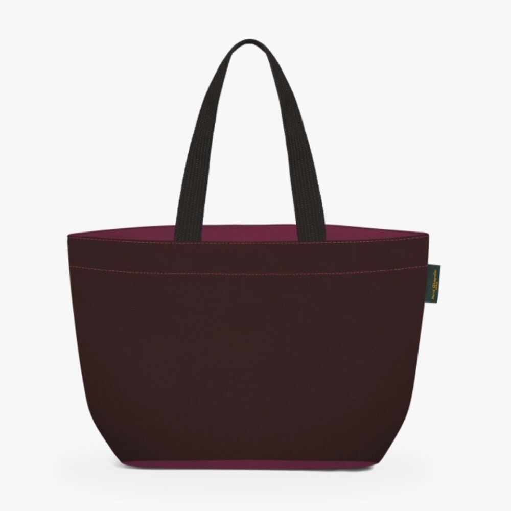 NWT Herve Chapelier Two-Tone Shoulder Bag w/ Rectangular Bottom